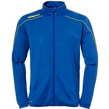 uhlsport Stream 22 Classic Jacket Chaqueta De Poliéster con Cuello Alto, Unisex niños, Azure Blue/Lime Yellow, 128