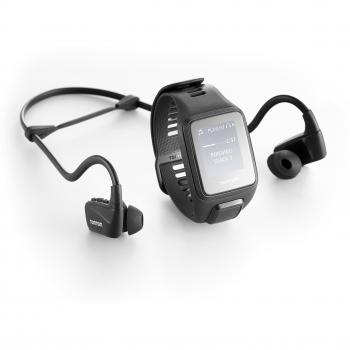 TomTom Spark 3 Multi Sport GPS Fitness Watch with Heart Rate Monitor, Music and Bluetooth Headphones - Large Strap, Black