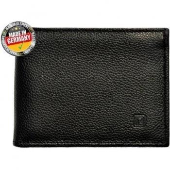OPTEXX® Cartera de Cuero para Hombre Michael Black con proteccion OPTEXX®; Producido en Alemania