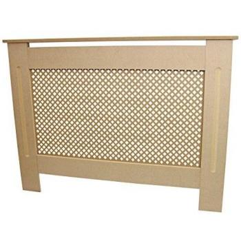 Cubridor de Radiador MDF Sin Acabado 1115mm - Personalizable en Color Marrón