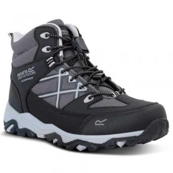 Regatta Kids Waterproof Hiking Boots Samaris III Black Light Steel Size UK 4