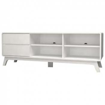 Mueble Bajo TV DN Cabinet 2 Cajones Blanco 151x53 cm