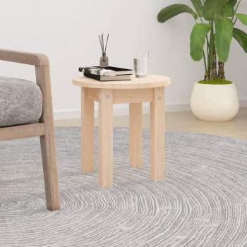 Mesa de centro de madera maciza de pino Ø 35x35 cm