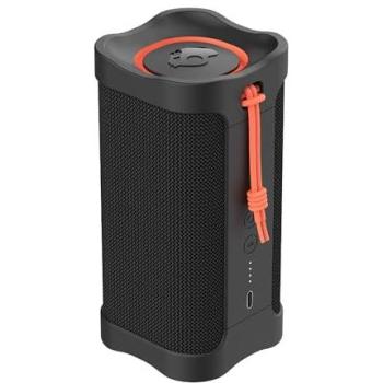 Altavoz Bluetooth Inalámbrico Skullcandy Terrain Negro y Naranja, IPX7 Impermeable, 14 Horas de Autonomía, Estéreo True Wireless, Sangle Integrada