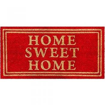 ID mat Sweety 4080 - Felpudo impreso, blanqueado, Fibra de coco/PVC, rojo