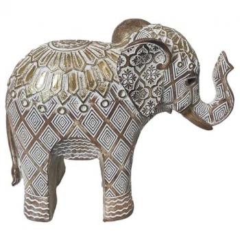 Figura de Elefante Gris Africano - Decoración del Hogar 17x21x8cm