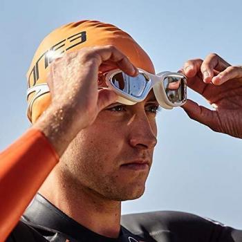 Gafas de natación Zone3 Vapour Blanco Azul con lentes azules
