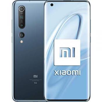 Xiaomi Mi 10 Smartphone, Pantalla FHD+ de 6.67, Memoria RAM de 8GB, Almacenamiento de 128GB, Cámara de 108MP, Snapdragon 865 con Conectividad 5G, Batería de 4780mAh con Carga Rápida de 30W - Color Gris Crepuscular
