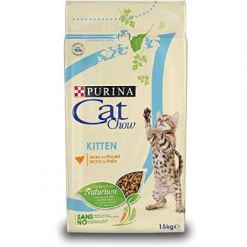 Cat Chow Purina Comida Seco para Gatitos Rico en Pollo - 1.5 Kg