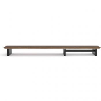 Phoenix Harmony Estante Elevador de Monitor para Escritorio en Madera Walnut con Bandeja Forrada en Fieltro