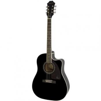 Epiphone J-45 EC Studio Electric Acoustic Guitar - Ebony Dreadnought