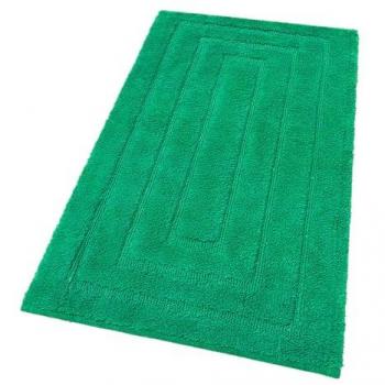 Alfombra de baño 60x175 cm algodón puro suave antideslizante elegante lujoso verde 100% Made in Italy
