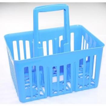 Cesta Porta Botellas 6 Posiciones Reciclable 30x21x28 cm Azul