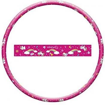 Mondo Toys-Hula Hoop Unicornio-Herramientas de Gimnasia para niña/niño-Círculo de 80 cm diámetro-28587, Color Rosa