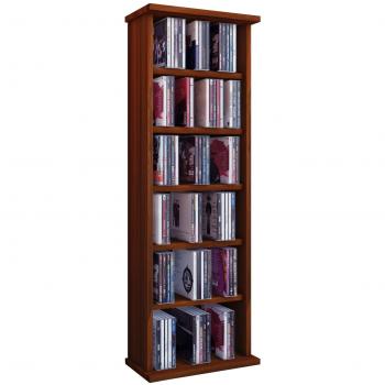 VCM Vostan-Torre para CD/DVD, para 150 CDs, sin Puerta de Cristal, Vetas de Nogal