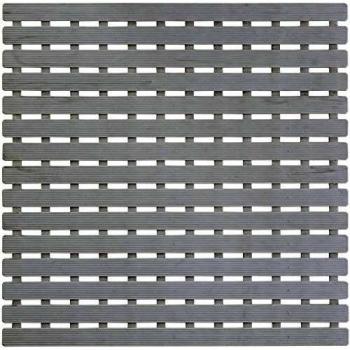 Pedana de Ducha 54 x 54 cm Blanca Antideslizante de Plástico y Goma Feridras