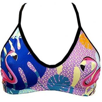 Top de Bikini Turbo Flamingo Multicolor 4XL para Mujer
