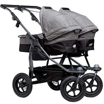 Carro de bebé gemelar Duo Air Premium Gris