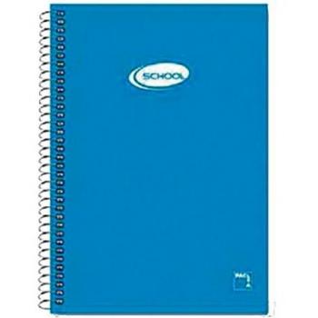 Pacsa 16418 - Bloc 60 g, tamaño folio, 80 hojas, cuadrícula de 4 mm, surtido: colores aleatorios