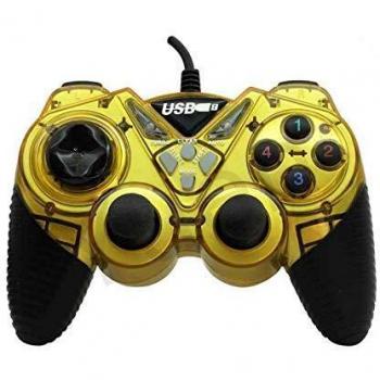 MANDO PC Y PS3 USB DOUBLE SHOCK AMARILLO