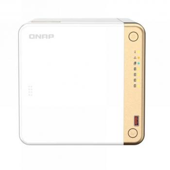 QNAP TS-462-4G NAS Torre 4 Bahías Ethernet Blanco Intel Celeron N4505 4GB DDR4 1x2.5GbE 4xUSB