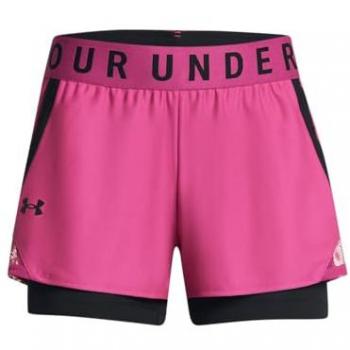 Under Armour Pantalones Cortos Play Up 2-in-1 Rosa L Mujer (686) Astro Rosa/Negro/Negro