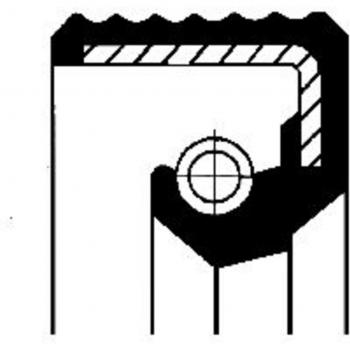 Junta de estanqueidad y anillo obturador CORTECO 01016891B, tipo de producto: junta de estanqueidad para aplicaciones automotrices, características: fabricada en material elastomérico, resistencia a altas temperaturas