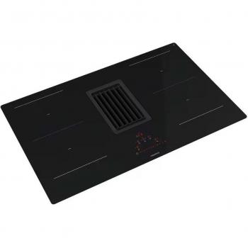 Placa de Inducción con Extractor Integrado MEPAMSA Indu Pro, 4 Zonas de Cocción, 83 cm, Cristal Negro