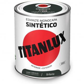 Esmalte sintético monocapa brillante verde carruagem 750ml Titanlux