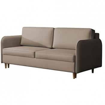 Sofá-cama Columbus 122 con función de descanso y caja de ropa de cama, 209 x 95 x 100 cm