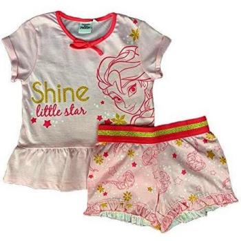 Disney - Pijama de manga corta con adornos dorados Rosa. 110 cm