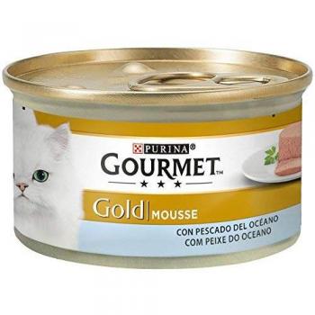 Purina Gourmet Gold Mousse Pescado Océano Caja 24x85g