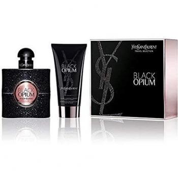Black Opium by Yves Saint Laurent Eau de Parfum Spray 50ml & Shimmering Moisturising Fluid 50ml