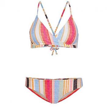 O'Neill Baay Maoi Mix MM Bikini Set amarillo, tipo de producto: bikini set, características: color amarillo, diseño Baay Maoi Mix, incluye parte superior y parte inferior fijas