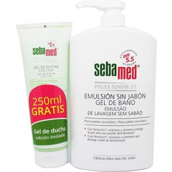 Sebamed Emulsión Sin Jabón con Dispensador 1000 ml + Gel de Ducha con Extracto de Lima 250 ml Pack Duo