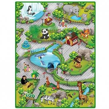 Liberty House Toys- Multi-Coloured Children's 3Duplay Activity Play Mat Zoo Alfombra Interactiva 3D, Multicolor