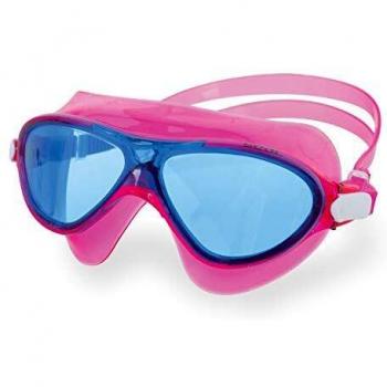 Gafas de natación Seac Riky rosa y azul con lentes tintadas para niños