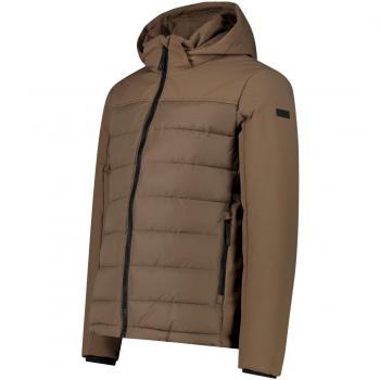 Chaqueta de Hombre CMP con Capucha Desmontable, Aislante y Ajuste Regular en Color Negro (Tamaño 50)