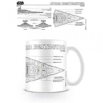 Star Wars Star Destroyer Sketch Unisex Taza Standard cerámica
