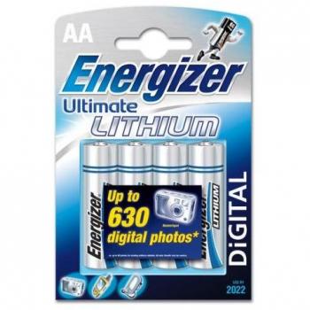 Energizer Ultimate Lithium AA Batteries (4 Pack)