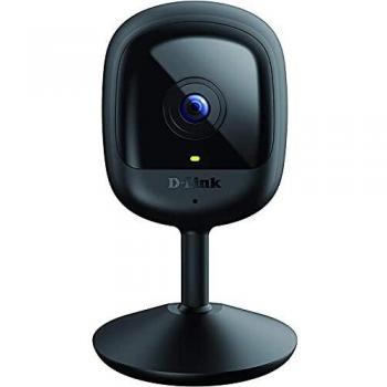 D-Link DCS-6100LH, Cámara IP WiFi para videovigilancia/Seguridad, Compacta, Full HD, visión Nocturna, Control Desde App, detecta Sonido/Movimiento y graba en la Nube, Alexa, Google Assistant, WPA3