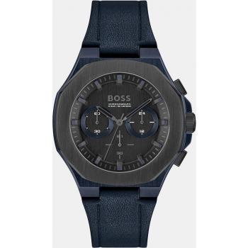 Reloj BOSS para hombre con correa de piel Taper negro