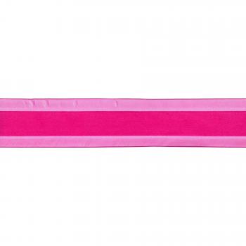 May Arts cinta SHEER con centro de satén 21/5,08 cm x 25 Yd. Fucsia, acrílico, multicolor