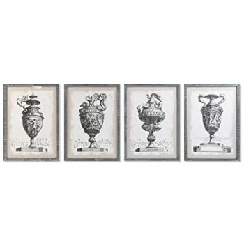 Cuadro DKD Home Decor Jarrón 50 x 2 x 70 cm Neoclásico (4 Piezas)