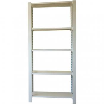 Estantería metálica SIMONRACK OFFICLICK con estantes, kit metal inicial blanco/blanco