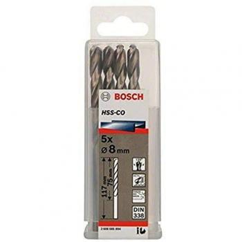 Bosch 2 608 585 894 - Pack de 5 brocas metálicas HSS-Co, DIN 338