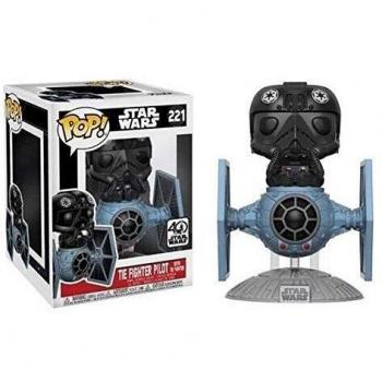 Star Wars Figura de Vinilo Fighter with Tie Pilot, Multicolor, Standard