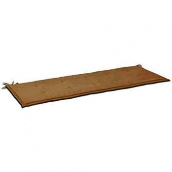 Cream Oxford Fabric Garden Bench Cushion 150x50x3 cm
