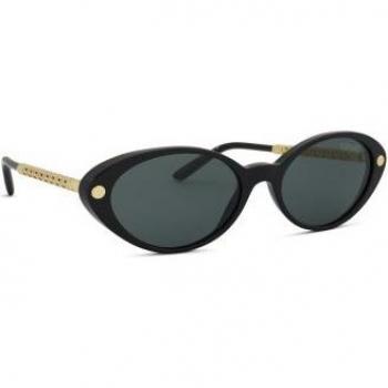 Versace 0VE4469 GB1/87 54 Round Black Sunglasses for Women