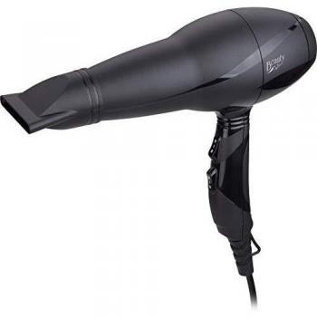 Jata SC67B Secador de Pelo Motor Profesional AC con Tecnología Tourmaline para Un Secado Sano y Natural 3 Niveles de Temperatura Concentrador de Aire Difusor Filtro Extraíble 2000 W, Negro